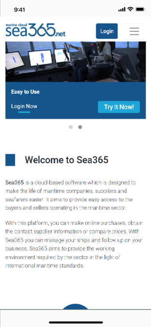 Sea365.net Mobil Uygulaması